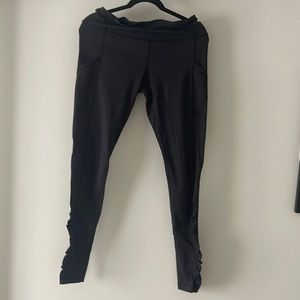 EUC lululemon ruched side leggings